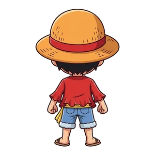 Luffy Chibi Back